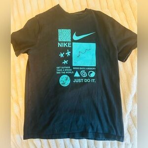 Black Nike t-shirt- boys size XL (loose fit)